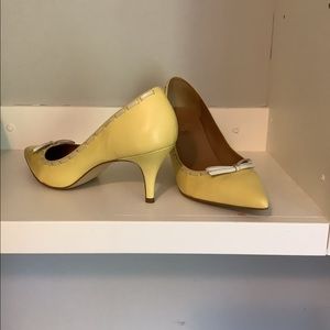 Talbots yellow dress heels